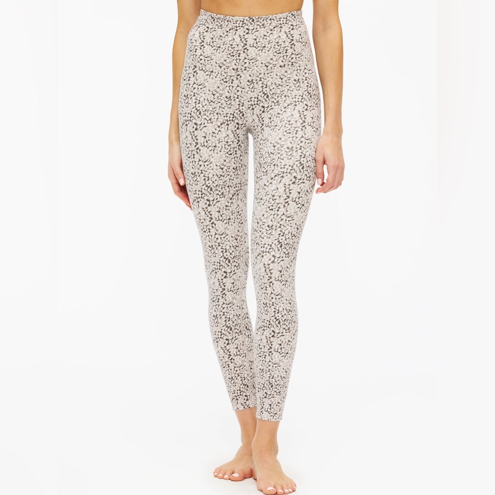 Varley Neutral Speckle High-Waist Leggings